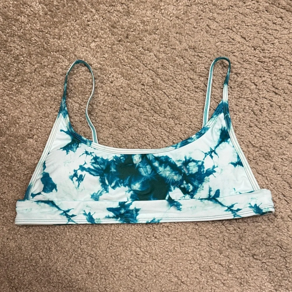 Blue Tie-Dye Bikini Set
